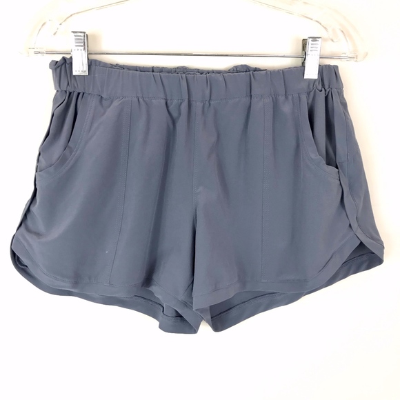 Athleta Pants - Athleta Gray Shorts, Elastic Waist, Drawnstring, S